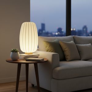 Ribbed Glow Table Lamp