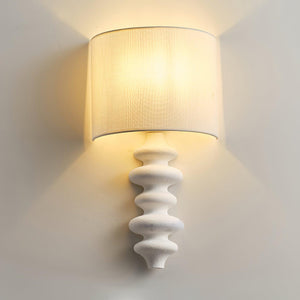 Sculpted Wood Sconce