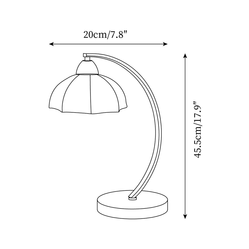 Vintage Scallop Table Lamp