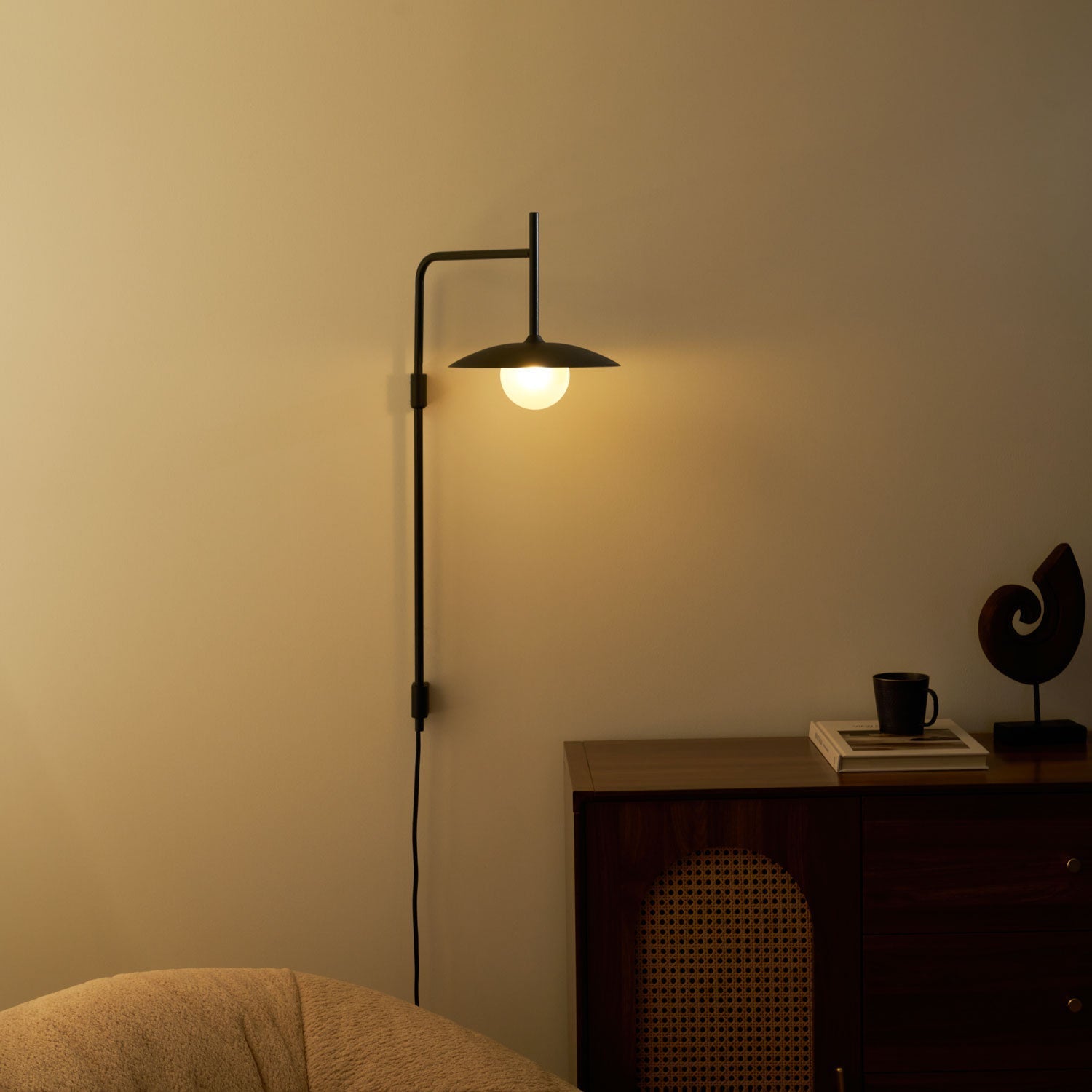 Frosted Globe Sconce