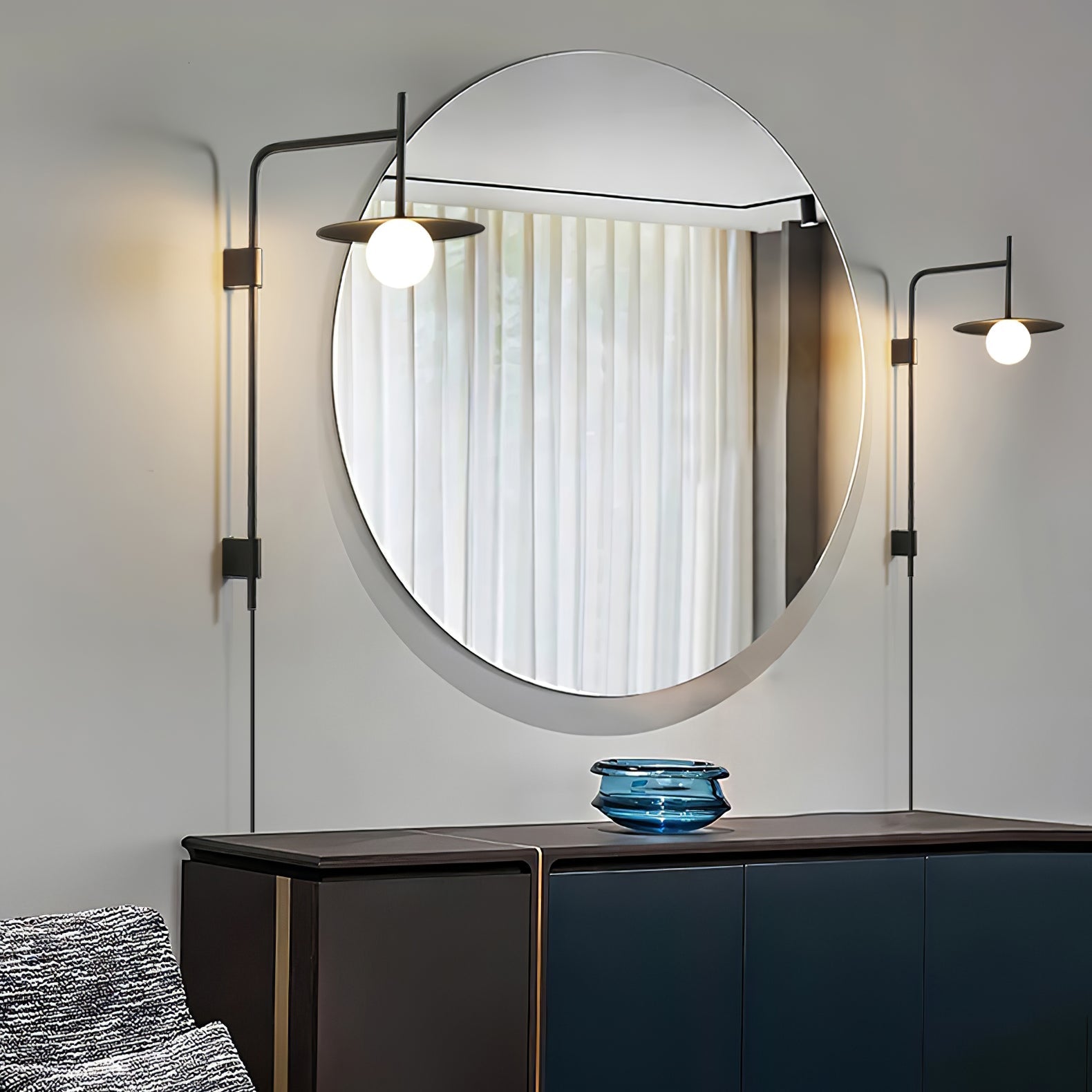 Frosted Globe Sconce