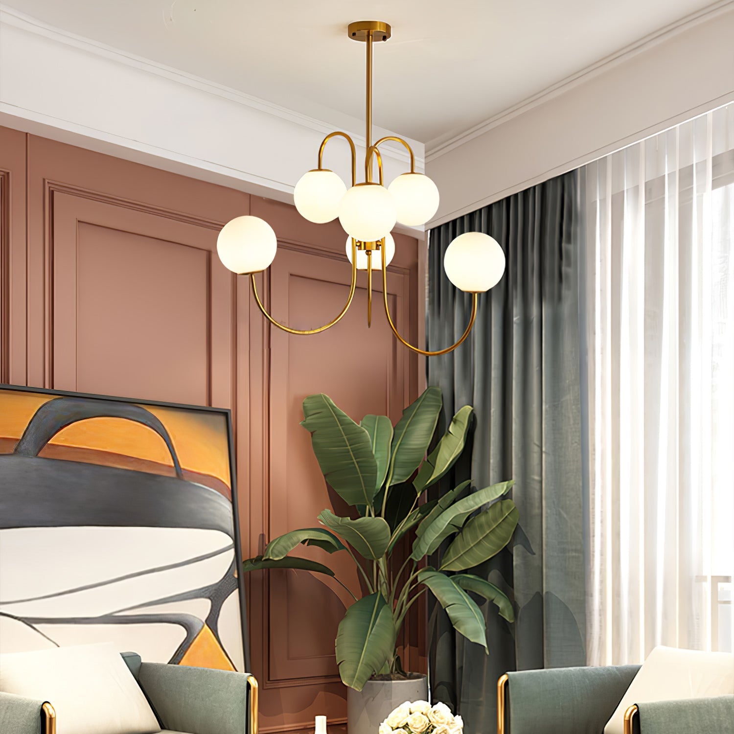 Halo Globe Chandelier