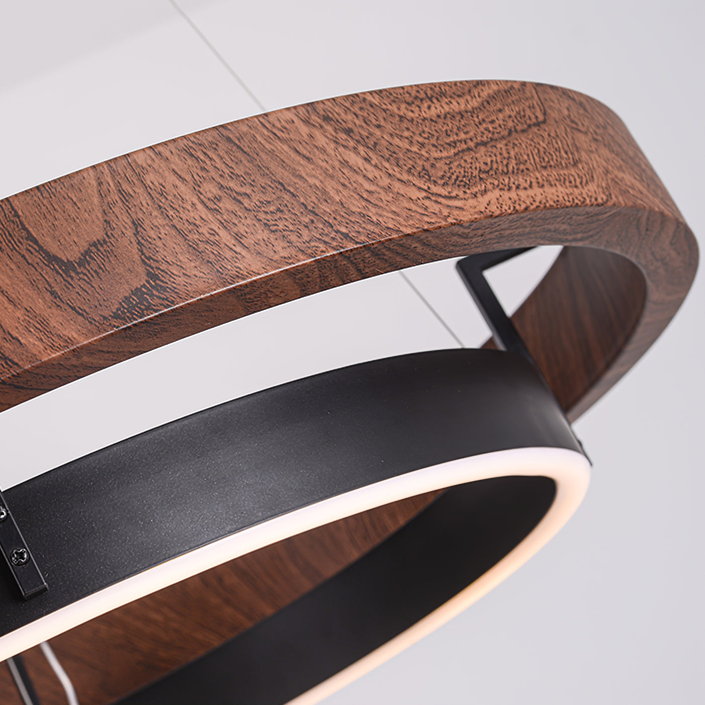 Walnut Ring Chandelier