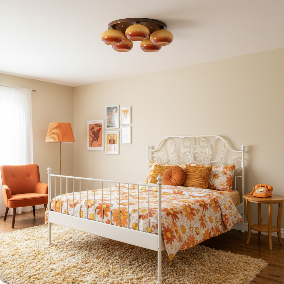 Amber Cluster Ceiling Light