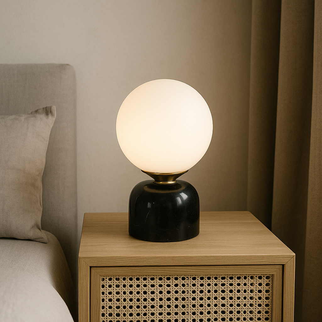 Marble Globe Lamp