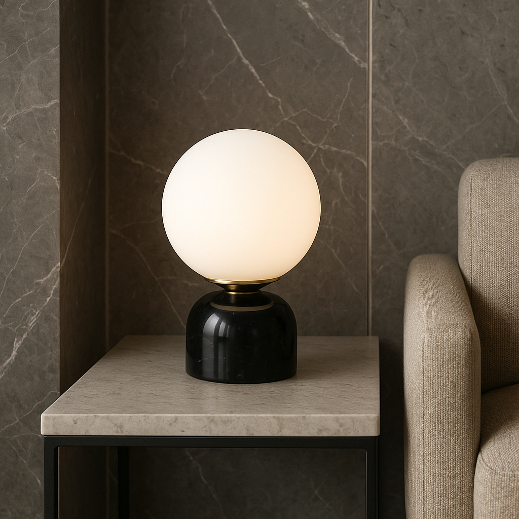 Marble Globe Lamp