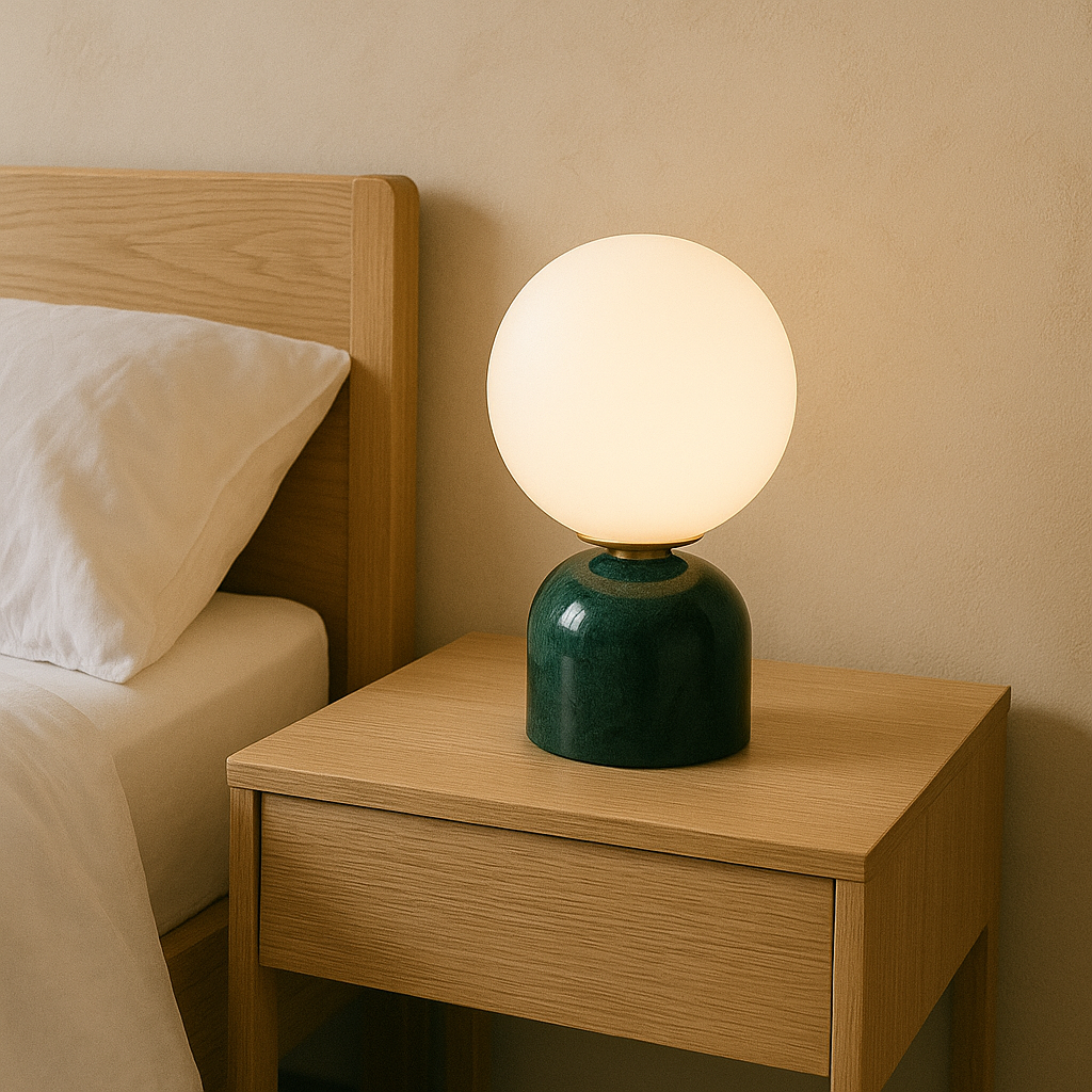 Marble Globe Lamp