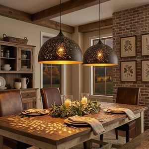 Perforated Ember Pendant
