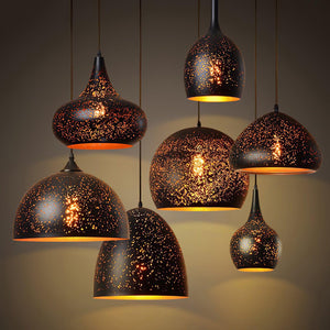 Perforated Ember Pendant