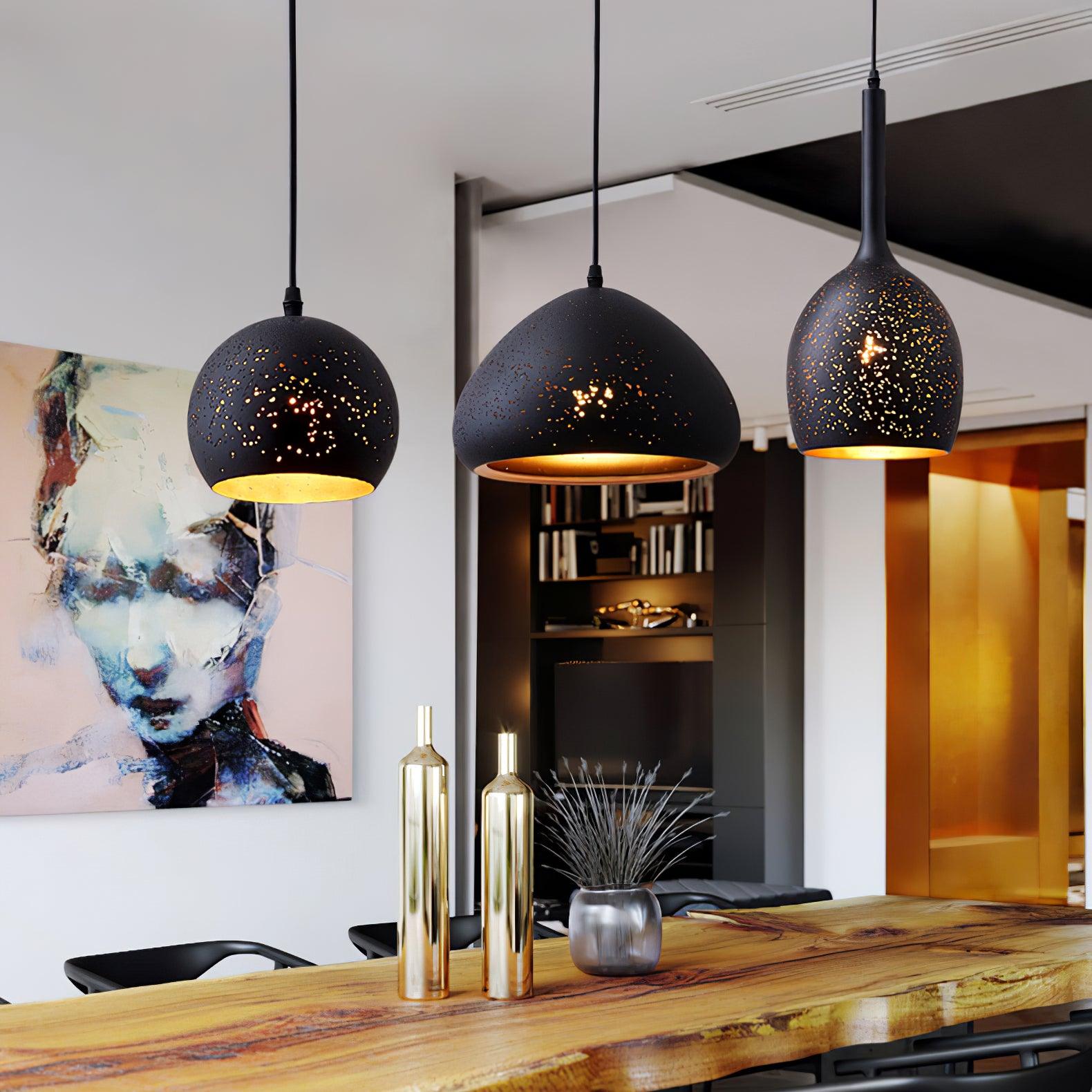 Perforated Ember Pendant