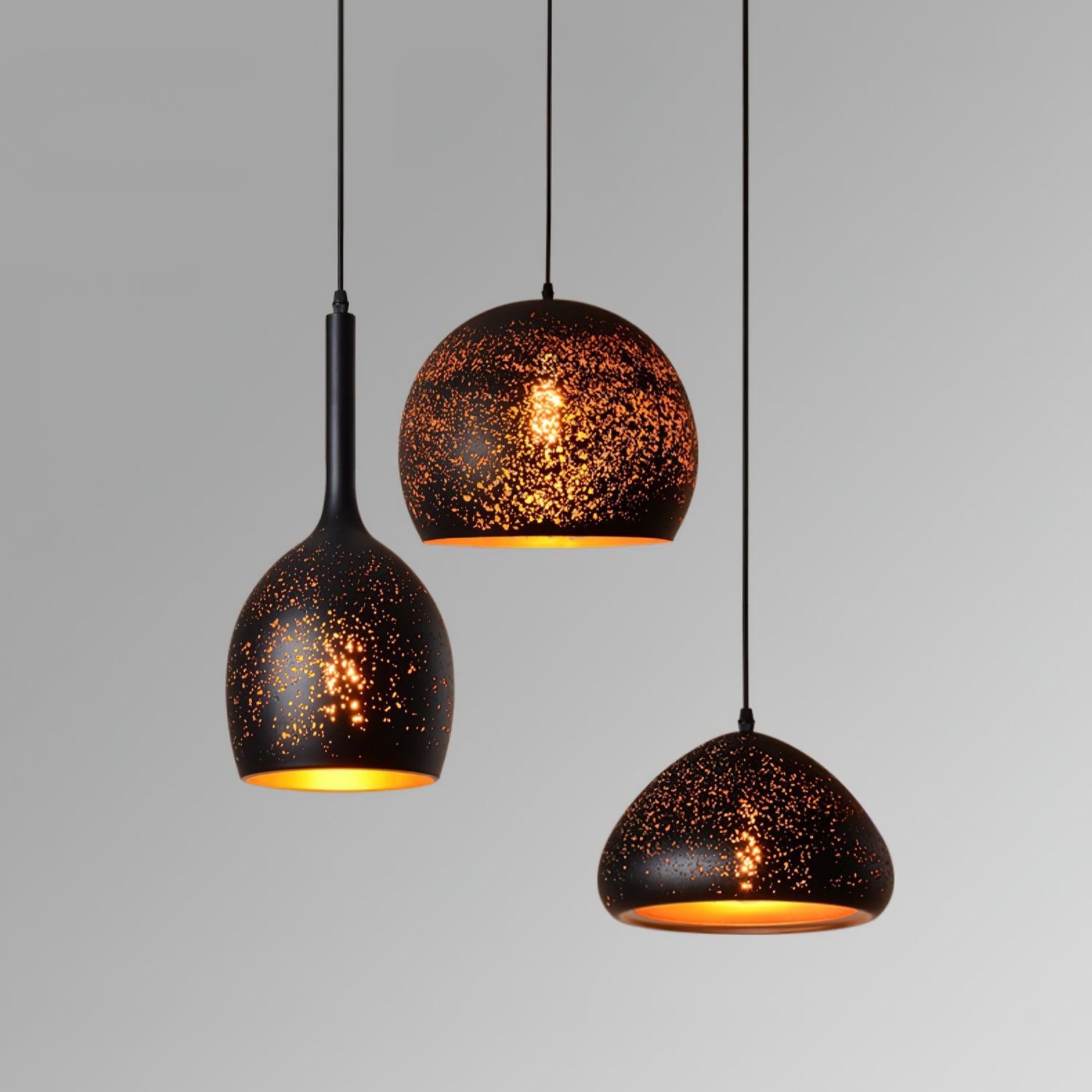 Perforated Ember Pendant