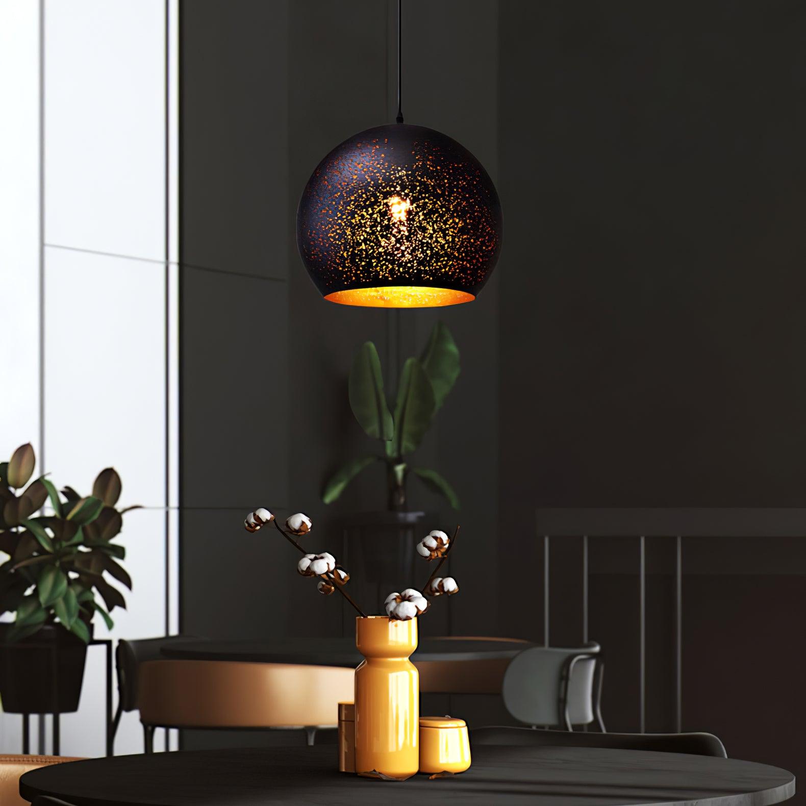 Perforated Ember Pendant