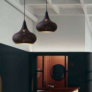 Perforated Ember Pendant