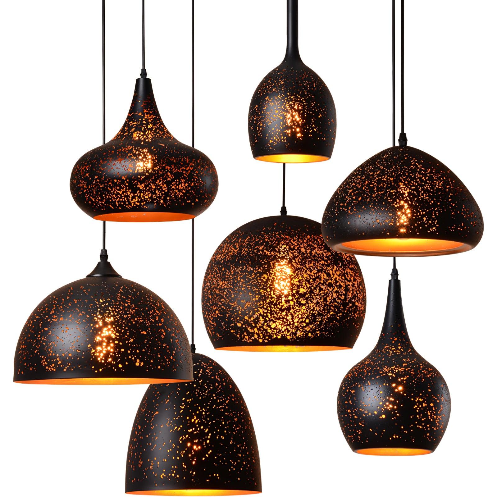 Perforated Ember Pendant