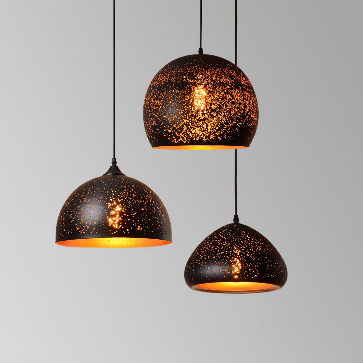 Perforated Ember Pendant