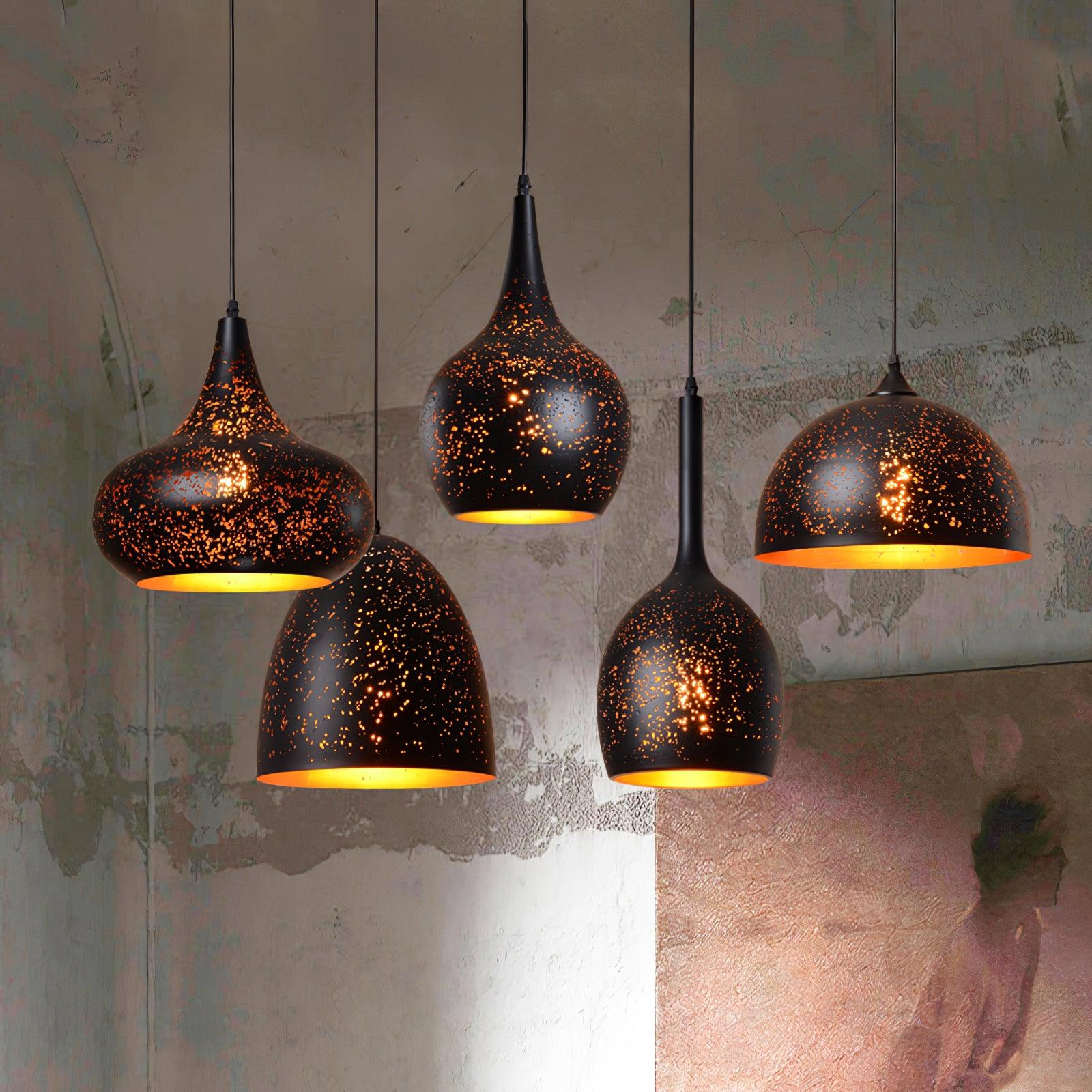 Perforated Ember Pendant