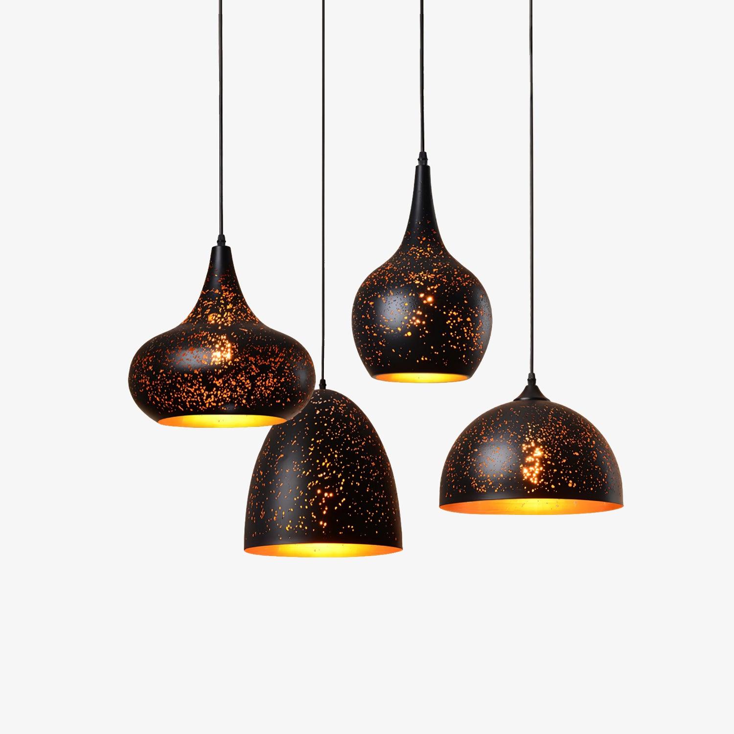 Perforated Ember Pendant