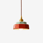 Glazed Ceramic Dome Pendant