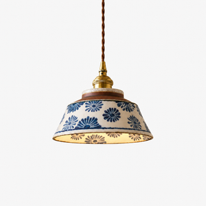 Blue Floral Pendant