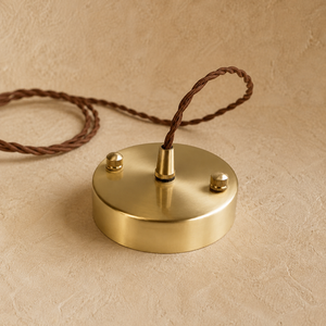 Glazed Ceramic Dome Pendant
