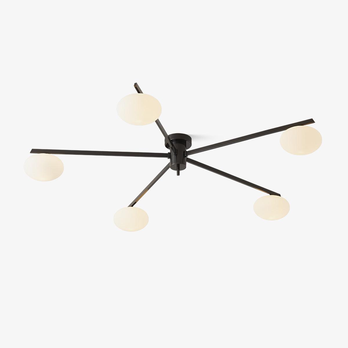 Brass Halo Chandelier