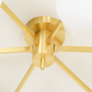 Brass Halo Chandelier