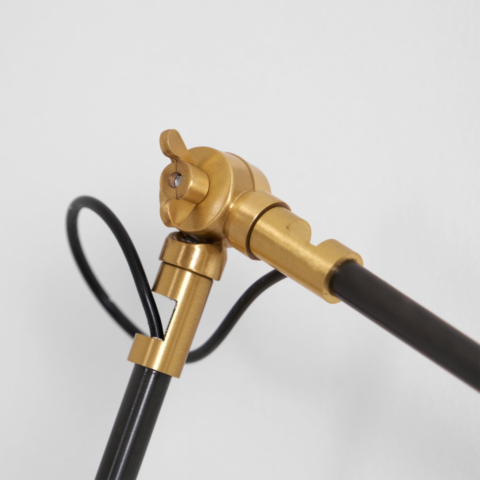 Walnut Swing Arm Lamp