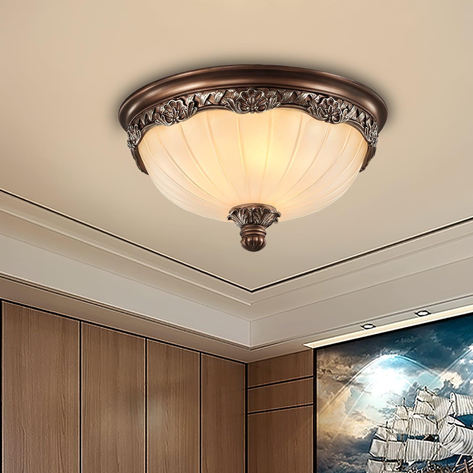 Bronze Glow Flush Light