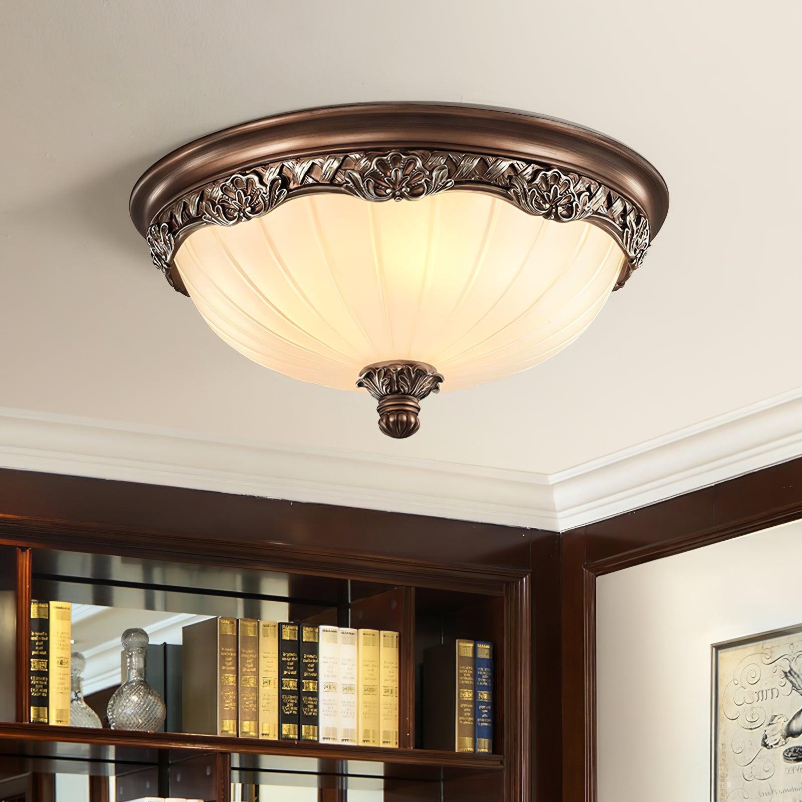 Bronze Glow Flush Light