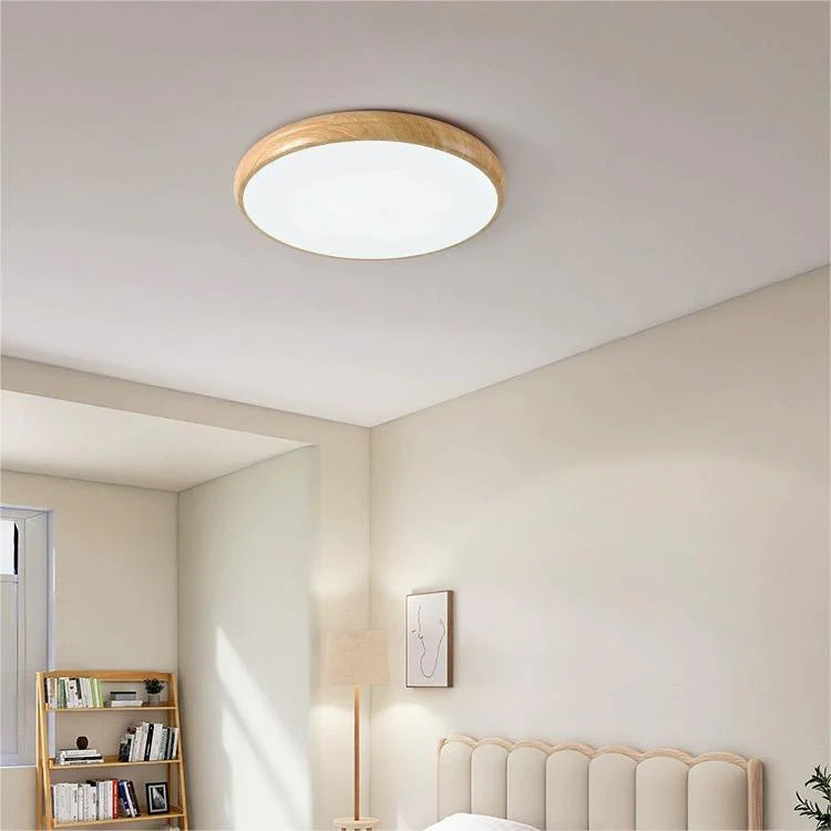 Walnut Grain Flush Light