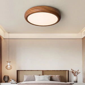 Walnut Grain Flush Light