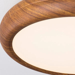 Walnut Grain Flush Light