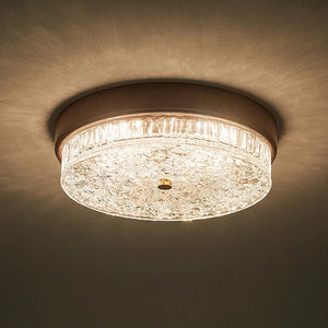 Walnut Glow Flush Mount