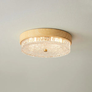 Walnut Glow Flush Mount