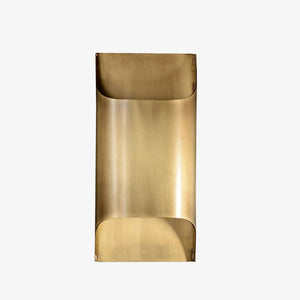 Curved Brass Sconce