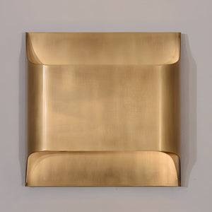 Curved Brass Sconce
