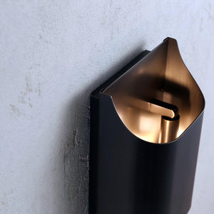 Curved Brass Sconce