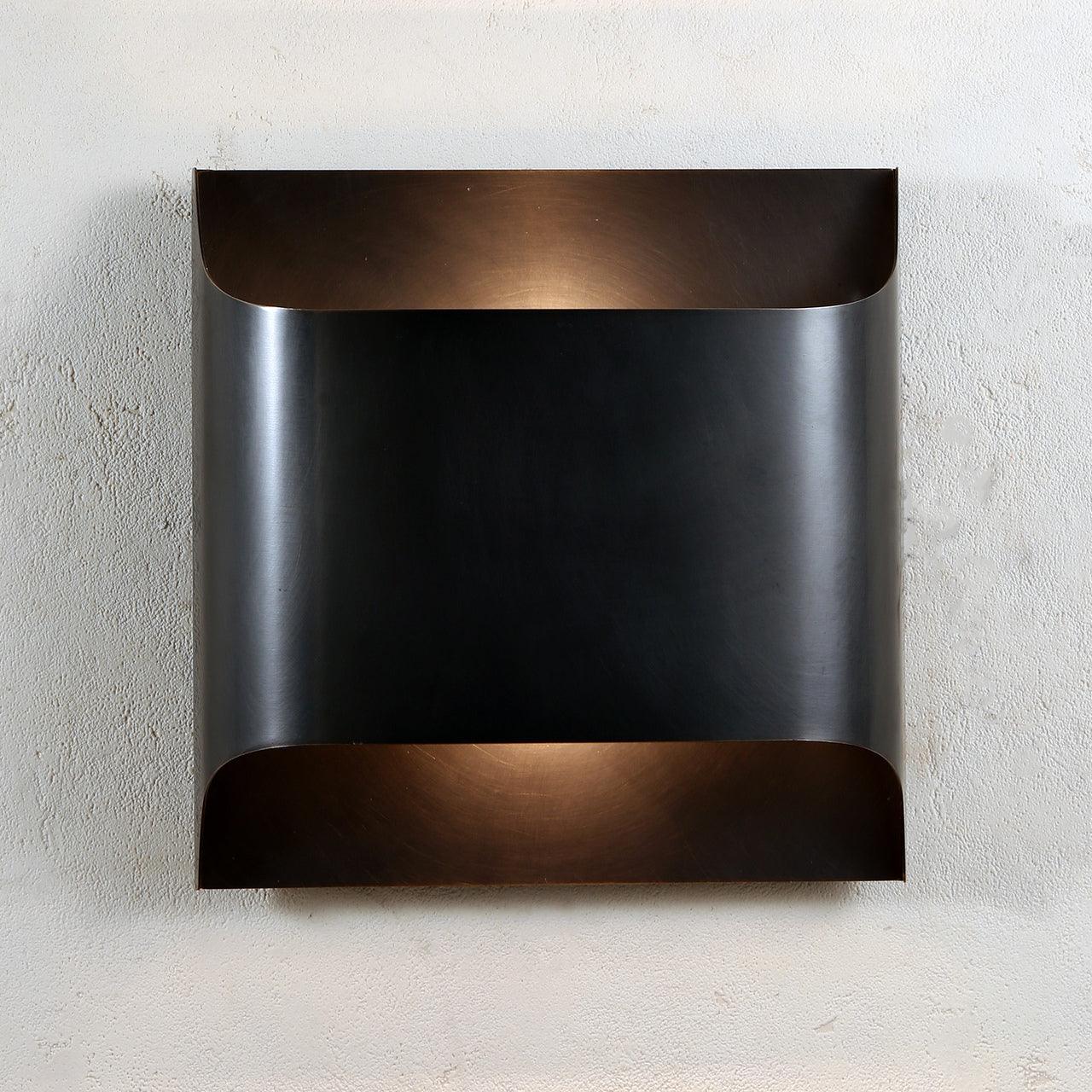Curved Brass Sconce