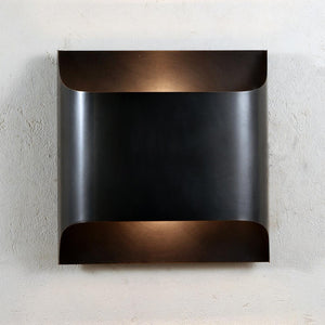 Curved Brass Sconce