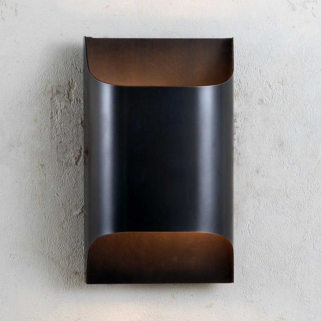 Curved Brass Sconce