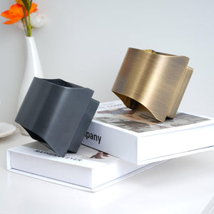 Curved Brass Sconce