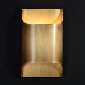 Curved Brass Sconce