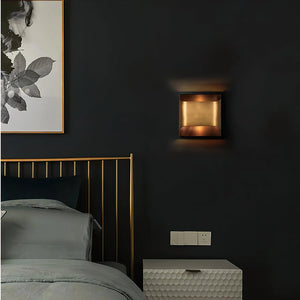 Curved Brass Sconce