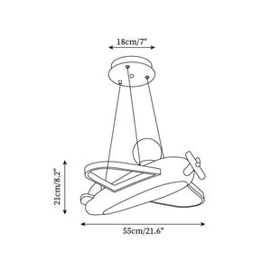 Skyward Airplane Pendant
