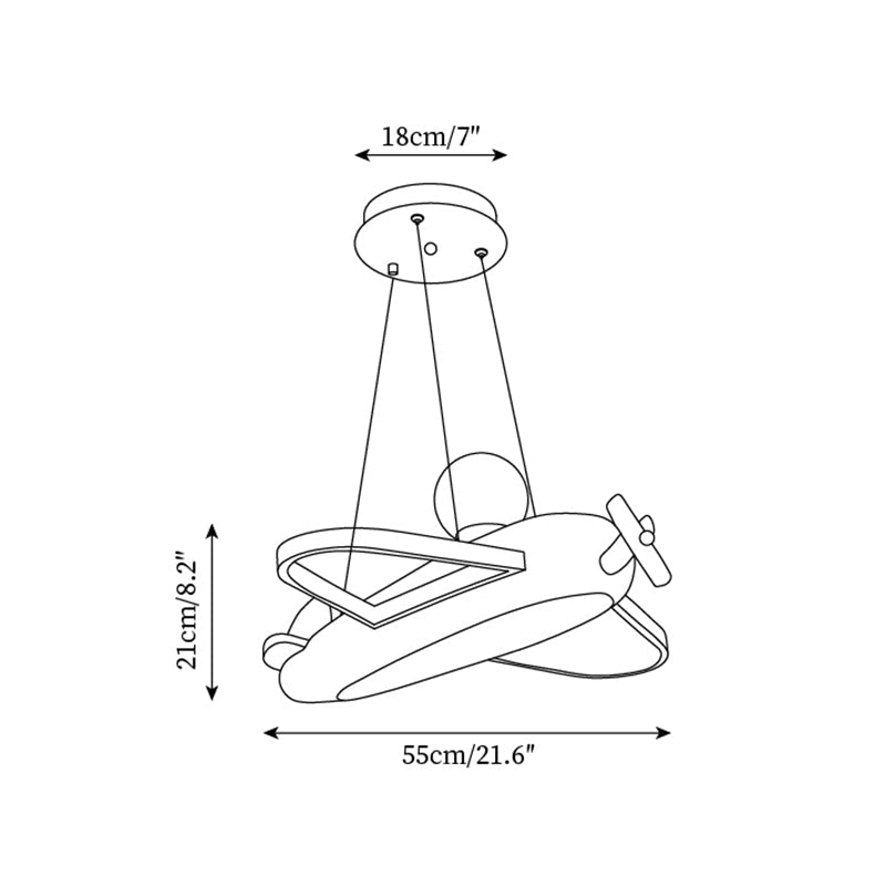 Skyward Airplane Pendant