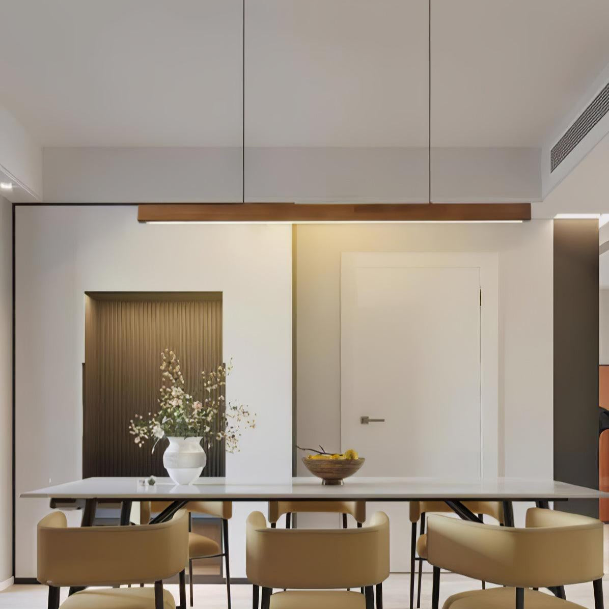 Linear Timber Pendant