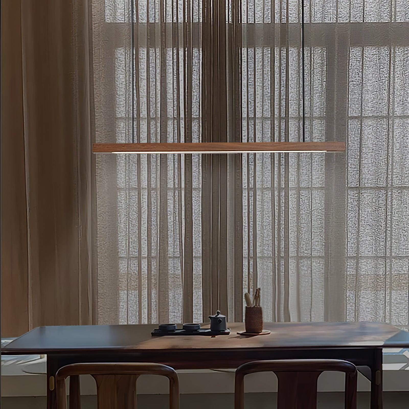 Linear Timber Pendant