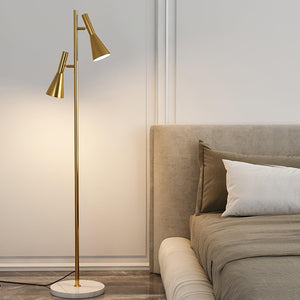Twin Cone Marble Lamp