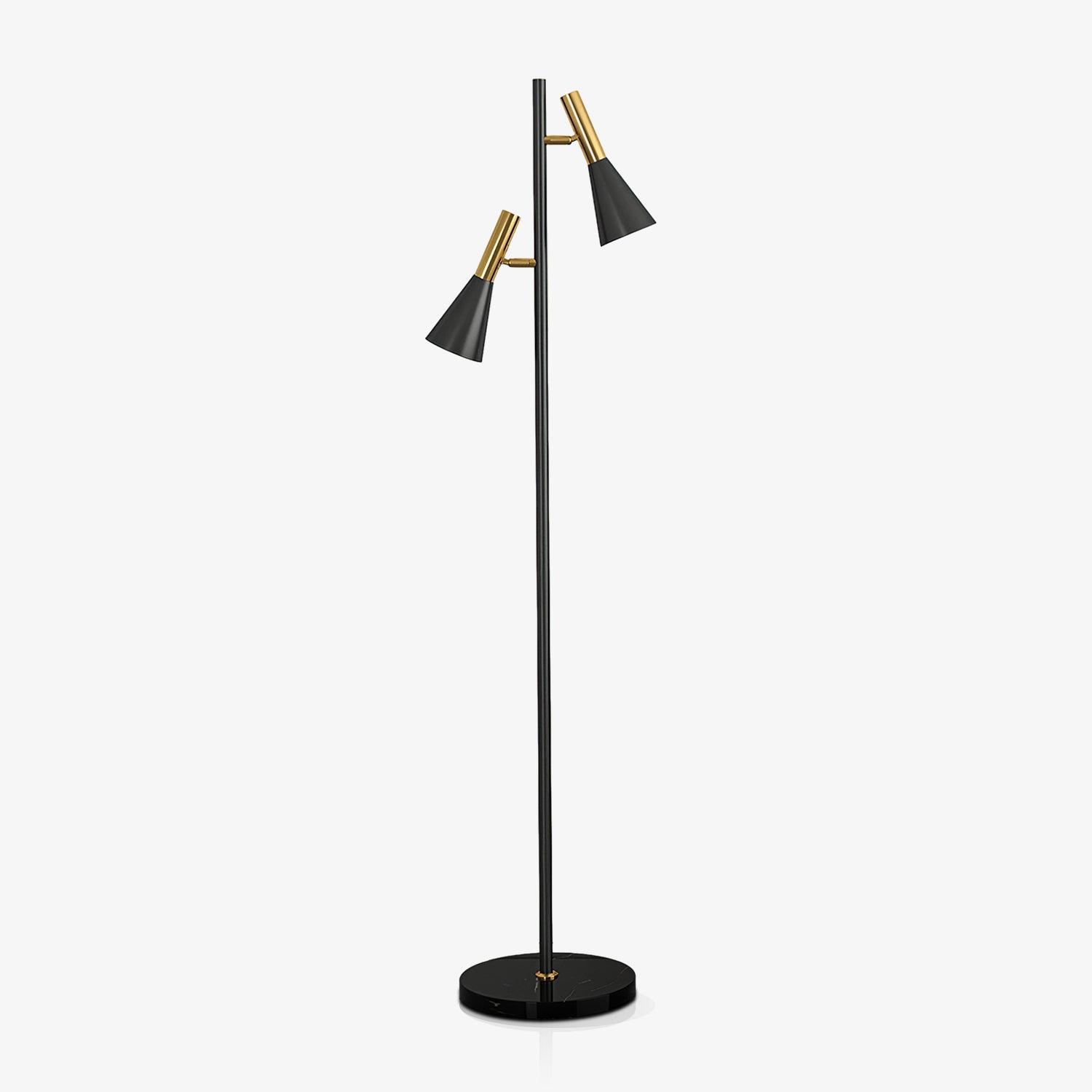 Twin Cone Marble Lamp