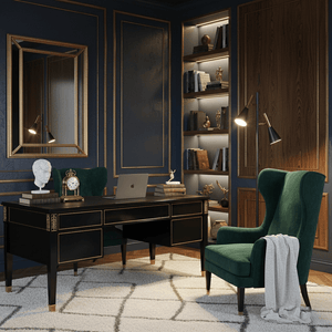 Twin Cone Marble Lamp